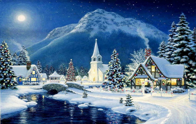 Merry-christmas-winter-scene-picture | Ingridskolan